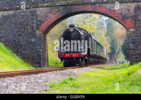 Géographie / voyages, Grande-Bretagne, Angleterre, West Sussex, East Grinstead, une locomotive à vapeur sur le chemin de fer Bluebell, Additional-Rights Clearance-Info-Not-Available- Banque D'Images