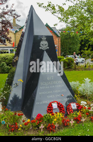 Woodhall Spa, Lincolnshire, Royaume-Uni - Le Dam Busters Memorial et de l'Escadron 617 Banque D'Images