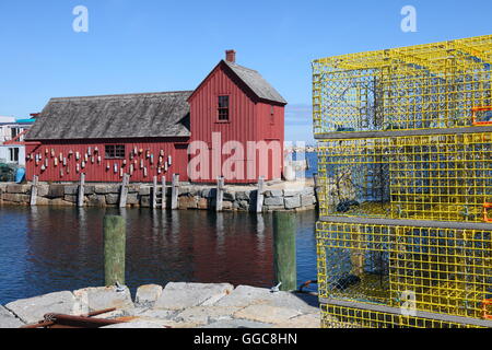 Géographie / voyages, USA, Massachusetts, Rockport, 'Motif' numéro 1 dans le port de Rockport, Cape Ann, Additional-Rights Clearance-Info-Not-Available- Banque D'Images