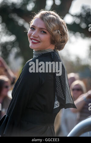 Jodie Kidd modèle au Goodwood Festival of Speed appuyez sur Jour. Banque D'Images