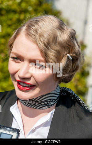 Jodie Kidd modèle au Goodwood Festival of Speed appuyez sur Jour. Banque D'Images