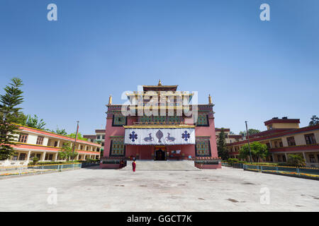 Le monastère de Shéchèn près de Boudhanath, Katmandou, Népal Banque D'Images