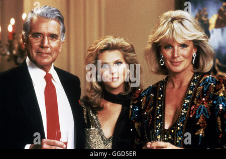 DENVER-CLAN / Dynastie / John Forsythe, père de Catherine, Linda Evans aka. Dynasty Banque D'Images