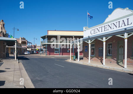 Historique Gulgong gold mining town centre NSW Australie Banque D'Images