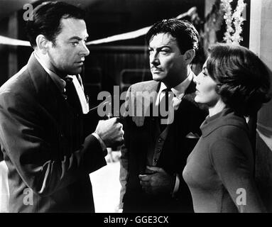 PARTY GIRL - DAS MÄDCHEN AUS DER UNTERWELT / PARTY GIRL USA 1958 / Nicholas Ray Aufnahme : JOHN IRELAND (Louis Canetto), Robert Taylor (Thomas Farrell), Cyd Charisse ( Vicki Gaye) Régie : Nicholas Ray aka. PARTY GIRL Banque D'Images