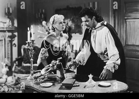 DIE BURG DER VERRÄTER / Star of India Angleterre 1953 / Arthur Lubin Cornel Wilde (Pierre St.Laurent), JEAN WALLACE (Katrina) dans 'Die Burg der Verräter', 1953 Regie : Arthur Lubin aka. Star of India Banque D'Images