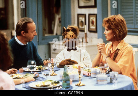 ALF / Ganz im Vertrauen USA 1986 / Willie Tanner (MAX WRIGHT), ALF, Kate Tanner (ANNE SCHEDEEN) fort aka. Ganz im Vertrauen Banque D'Images