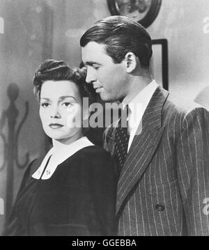 FREMDE STADT / Ville magique USA 1947 / William Wellman Filmszene mit JANE WYMAN (Mary Peterman) et James Stewart (Lawrence 'RIP' Smith) Régie : William Wellman aka. Ville magique Banque D'Images