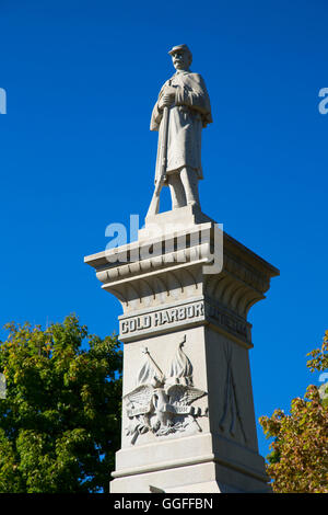 Monument de la guerre civile, East End Park, Connecticut, Winsted Banque D'Images