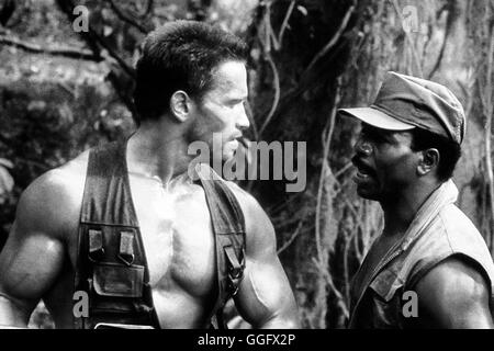 PREDATOR predator / USA 1987 / John McTiernan Arnold Schwarzenegger, Carl Weathers dans 'terror', 1987. Regie : John McTiernan aka. Predator