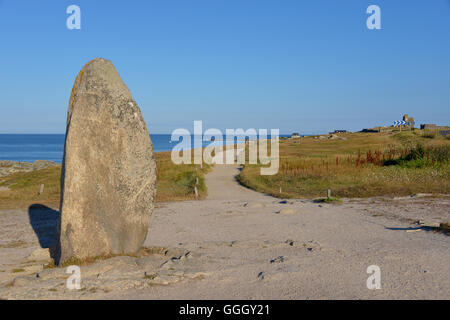 Menhir à Le Pouliguen en France Banque D'Images