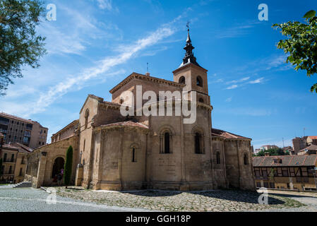 L'église San Millan, Segovia, Castilla y Leon, Espagne Banque D'Images