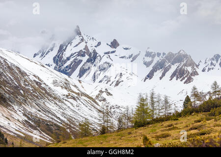 Géographie / voyages, Italie, Tyrol du Sud, la neige se monte dans le Knuttental, Rein in Taufers, Reintal Additional-Rights Clearance-Info,--Not-Available Banque D'Images
