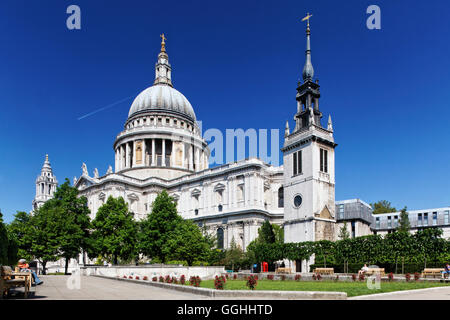 La Cathédrale St Paul, ville, Londres, Angleterre, Royaume-Uni