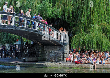 Pont sur Regent's Canal près de Camden Lock Market, Camden, Londres, Angleterre, Royaume-Uni Banque D'Images