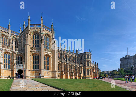 La chapelle St. George, Ward, le château de Windsor, Windsor, London, Angleterre, Royaume-Uni Banque D'Images