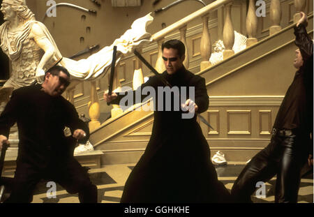 MATRIX - Reloaded / Matrix Reloaded USA 2002 / Larry & Andy Wachowski Neo (Keanu Reeves) Régie : Larry & Andy Wachowski aka. Matrix Reloaded Banque D'Images