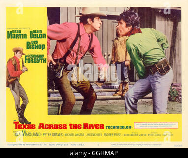 ZWEI KERLE TOLLE AU TEXAS / Texas de l'autre côté de la rivière USA 1966 / Michael Gordon Sam Hollis (DEAN MARTIN), Don Andrea Baldazar (Alain Delon) Régie : Michael Gordon aka. Le Texas de l'autre côté de la rivière Banque D'Images