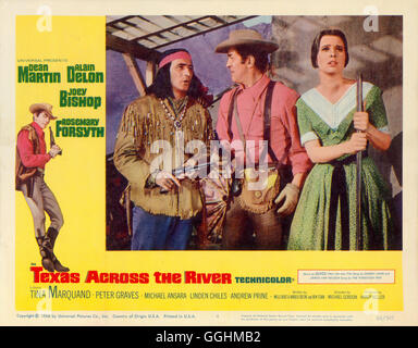 ZWEI KERLE TOLLE AU TEXAS / Texas de l'autre côté de la rivière USA 1966 / Michael Gordon Kronk (Joey Bishop), Sam Hollis (DEAN MARTIN), Phoebe Ann Naylor (ROSEMARY FORSYTH) Régie : Michael Gordon aka. Le Texas de l'autre côté de la rivière Banque D'Images