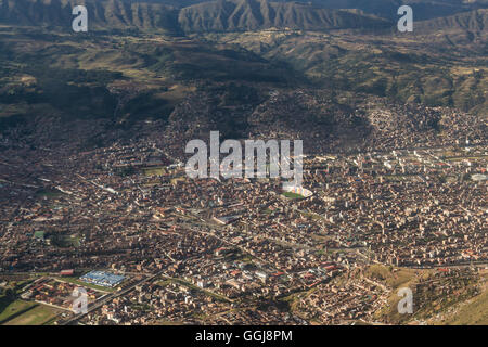 Pérou - 11 mai : Vue aérienne de la ville de Cusco au Pérou. 11 mai 2016, le Pérou. Banque D'Images