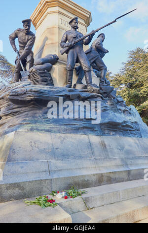 Monument au général Eduard Ivanovitch Totleben et défenseurs de Sébastopol au cours de la 1854-1855 siège de Sébastopol, en Crimée Banque D'Images