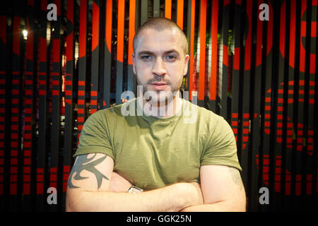 Celebrity portrait posé Shayne Ward Banque D'Images