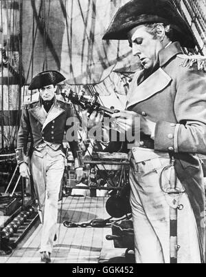 DES KÖNIGS ADMIRAL / capitaine Horatio Hornblower USA 1951 / Raoul Walsh Le capitaine Horatio Hornblower, liens (Gregory Peck) Régie : Raoul Walsh aka. Le capitaine Horatio Hornblower Banque D'Images