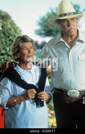 DALLAS / Angst um Clayton / Eleanor Ewing Farlow (BARBARA BEL GEDDES) und Clayton Farlow (HOWARD KEEL) aka. Angst um Clayton Banque D'Images