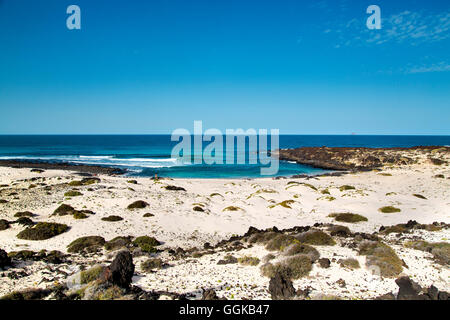 Plage Près de Orzola, Lanzarote, îles Canaries, Espagne Banque D'Images