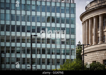 Manchester Central Library exterior St Peter's Square structure bombée rotonde immeuble pierre de Manchester library conçu par Banque D'Images