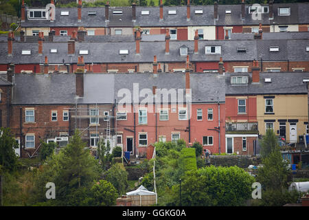 STOCKSBRIDGE logements Sheffield Sheffield STOCKSBRIDGE typique Yorkshire Terrasse maisons logements maisons bâtiments i Banque D'Images