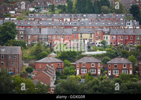 STOCKSBRIDGE logements Sheffield Sheffield STOCKSBRIDGE typique Yorkshire Terrasse maisons logements maisons bâtiments i Banque D'Images