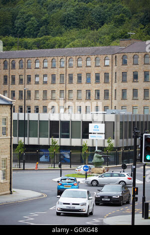 Tata Steel site STOCKSBRIDGE Bâtiments sheffield de Samuel Fox's works. La grande structure en arrière-plan en coton d'origine Banque D'Images