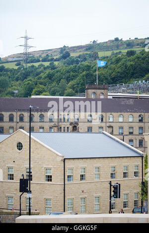 Tata Steel site STOCKSBRIDGE Bâtiments sheffield de Samuel Fox's works. La grande structure en arrière-plan en coton d'origine Banque D'Images