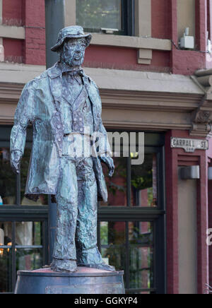 Gassy Jack Statue in Gastown de Vancouver. Banque D'Images