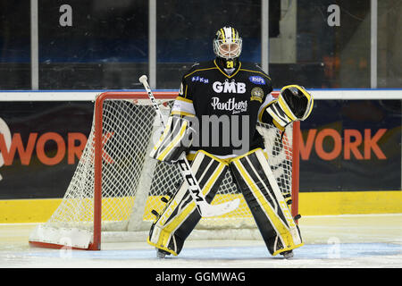 Miika Wiikman du GMB Nottingham Panthers. Banque D'Images