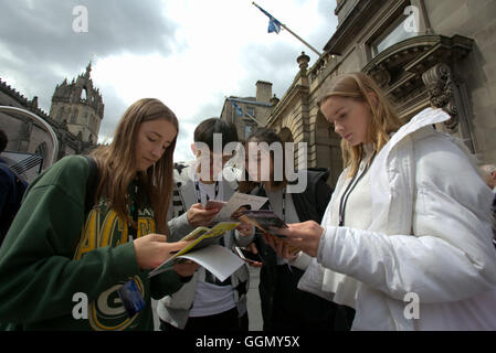 Edinburgh, Scotland, UK 5 août 2016. Photos de la première journée de l'Edinburgh Festival Fringe 2016 que cette année, dispose de plus de 3 000, incroyable et unique de plus de 05 événements inspirants - 29 août. Credit : Gérard Ferry/Alamy Live News Banque D'Images
