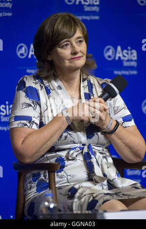 Hong Kong, Hong Kong S.A.R, la Chine. Août 31, 2015. Cherie Blair rejoint le groupe spécial à l'Asia Society Hong Kong centre table ronde- ''Pour un changement durable : l'éducation des femmes et l'autonomisation. © Jayne Russell/ZUMA/Alamy Fil Live News Banque D'Images