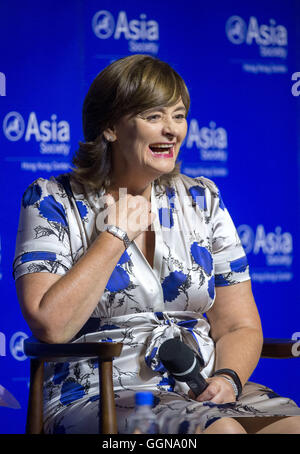 Hong Kong, Hong Kong S.A.R, la Chine. Août 31, 2015. Cherie Blair rejoint le groupe spécial à l'Asia Society Hong Kong centre table ronde- ''Pour un changement durable : l'éducation des femmes et l'autonomisation. © Jayne Russell/ZUMA/Alamy Fil Live News Banque D'Images
