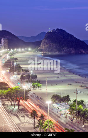 La plage de Copacabana Banque D'Images