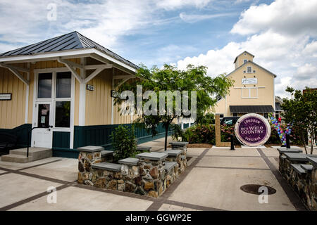 Purcellville Gare du Nord 200, 21e rue, Virginia, Virginie Banque D'Images