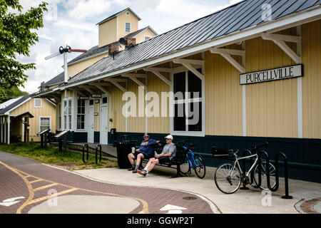 Purcellville Gare du Nord 200, 21e rue, Virginia, Virginie Banque D'Images