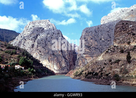 Garganta del Chorro Alora,Espagne, Banque D'Images