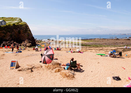 Mouthwell beach, Hope Cove, South Devon, Angleterre, Royaume-Uni. Banque D'Images