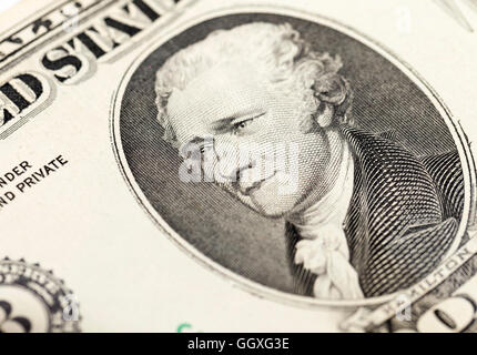 Les dollars américains, close-up Banque D'Images