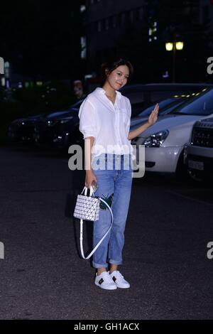 Séoul, Corée. 07Th Aug 2016. Tongseok Ma et SooYoung assiste à la cérémonie de fin d'impôt de 38 Tam à Séoul, Corée, le 07 août, 2016.(La Chine et la Corée, de l'homme) © TopPhoto/Alamy Live News Banque D'Images