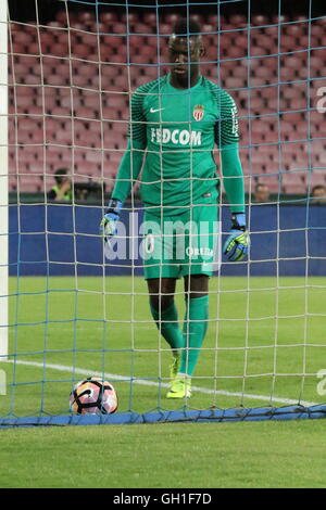 Napoli, Italie. 7 Août, 2016. Loïc Badiashile Mukinayi (MONACO) lors de match de football entre SSC Napoli et Monaco au stade San Paolo de Naples .résultat final Napoli vs Monaco 5-0 Crédit : Salvatore Esposito/Alamy Live News Banque D'Images