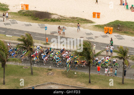 Rio de Janeiro, Brésil, 7 août 2016. Cyclisme sur Route, Jeux Olympiques de Rio de Janeiro, Brésil. Credit : KarinaTkach/Alamy Live News Banque D'Images