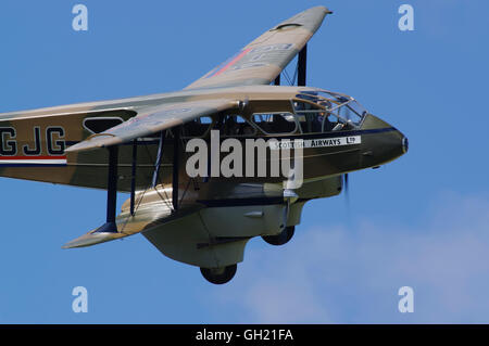 Scottish Airways Ltd Dragon Rapide G-AGJG, exposition à Shoreham Banque D'Images