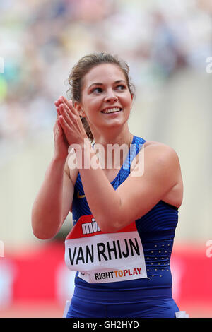 Marlou van Rhijn gagnant du Women's 100m T44, de l'IPC 2016 anniversaire des Jeux, le Parc Olympique Queen Elizabeth, Stratford, London, UK. Banque D'Images